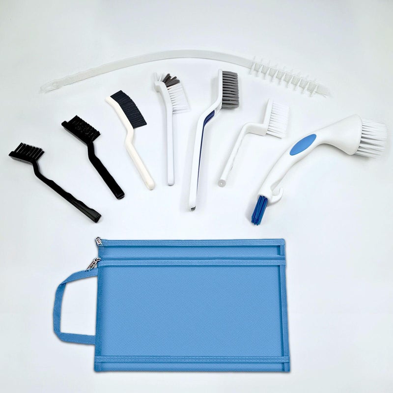 Juglok Washing Machine Cleaning Brush Set - Physical Cleaning Kit for Front Load Washer Drum, Rubber Seal & Detergent Drawer - Multi-Brush Tool Set for Deep Cleaning Crevices, Gasket & Appliance Gaps - Image 1